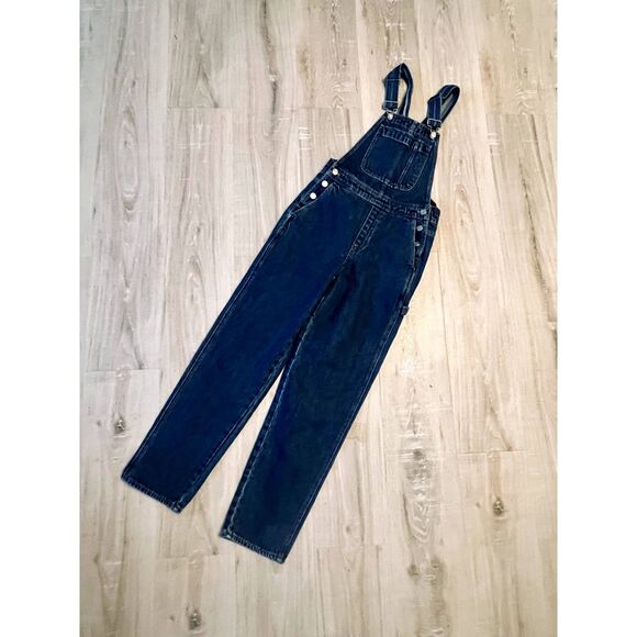 NWT J Crew Slouchy Boyfriend Denim Jeans Overalls in Hartford Wash Size XXS - Picture 3 of 9